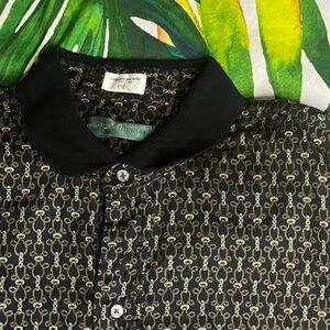 Vintage Michael Thomas XXL Egyptian Cotton Rope Knot Preppy Nautical Summer Polo